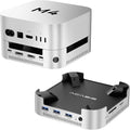 ACASIS 40Gbps Mac mini M4 Dock &amp Stand with Dual-Bay NVMe SSD Enclosure Aluminum DP Hub for Mac mini M4 and M4 Pro 2024 4K60Hz DP 3X10G USB A PD 30W SD/TF 4.0 Support Dual SSD B+M M-Key