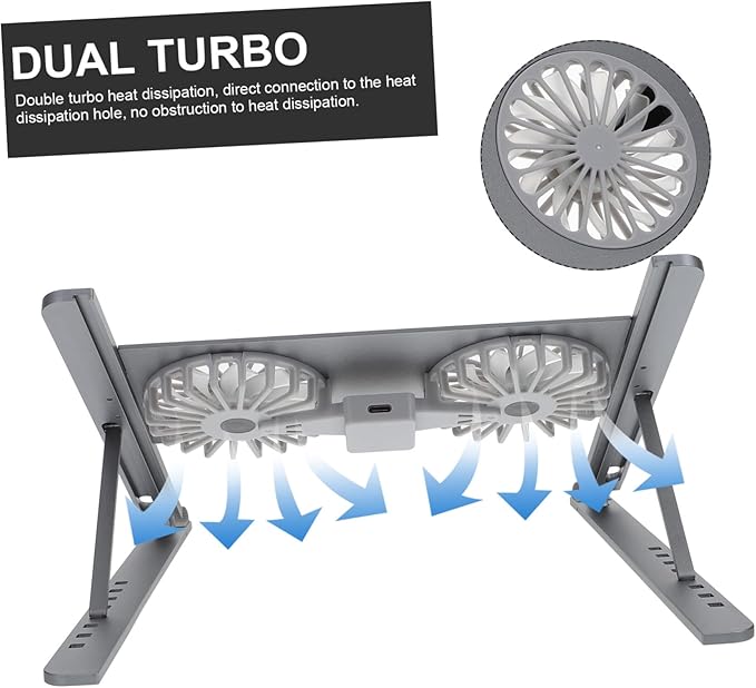 Laptop Cooling Pad Led Fan Quiet Gaming Laptop Cooler Stand Adjustment