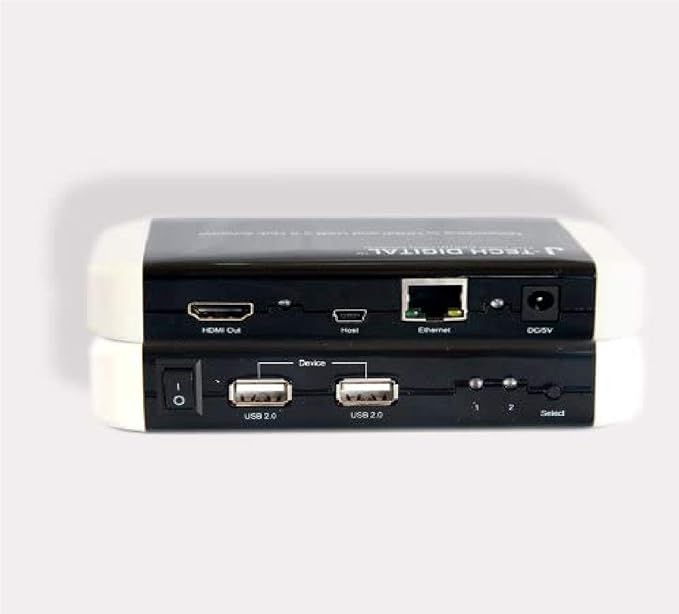 J-Tech Digital JTD-NET-HDMI-USB Networking to HDMI and USB Hub Adapter Through Ethernet Cable