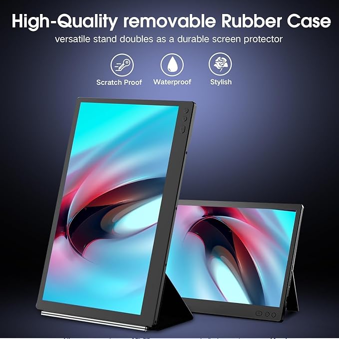 12 Dual Laptop Screen Extender Monitor Portable - Laptop Screen Extender - Portable Monitor for Laptop with Full HD IPS Display
