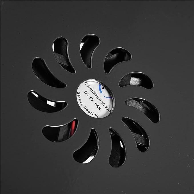 Tbest Cuter Aries and Parts 60° Foldle Laptop Desk Tle Stand Holder W Coolin Fan Ouse BOAD Cuter Plies (Black)