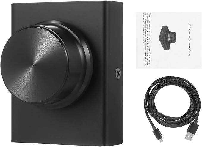 USB Volume Control Knob USB Volume Control Knob One Key Mute Volume Controller for Computer Laptop Plug and Play PC Speaker Audio Adjuster Compatible with Win 10/8/ 7/ Vista/XP/Mac