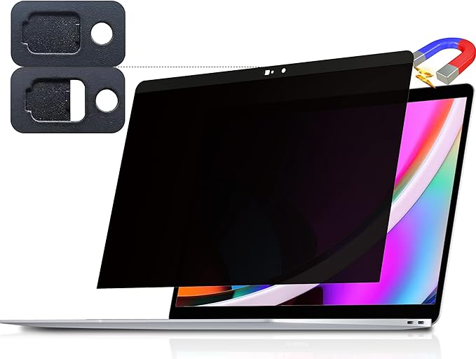 Magnetic Privacy Screen for Macbook Pro 13 Inch (2016-2022 M1 M2) / Macbook Air 13 in (2018-2021 M1) Removable Anti Blue Light Glare Filter for Mac 13In Laptop