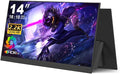 Portable Monitor 14 inch 2.2K QHD USB C HDMI Ultra-Slim IPS Travel Display &amp Speakers HDR Plug&ampPlay External Monitor for Laptop PC PhoneMac