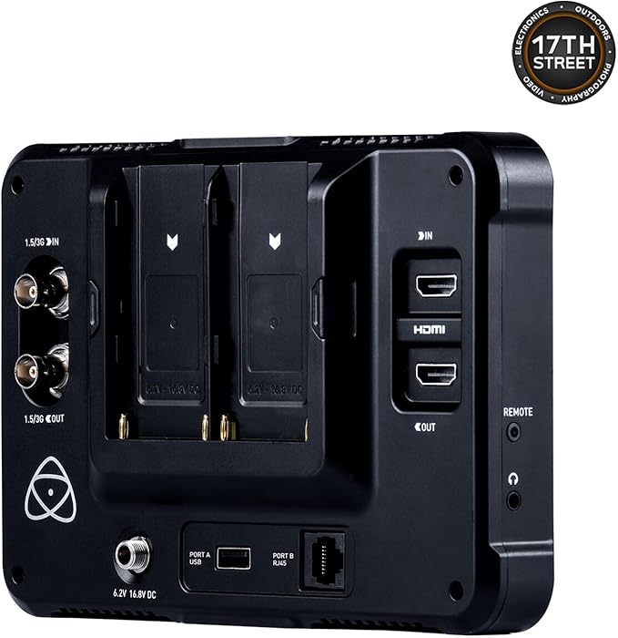 Atomos Shinobi 7-Inch 4K Photo and Video Portable Monitor | 1920 x 1200 Touchscreen Display Video Monitors with HDMI 2.0 in/Out | SmallRig Swivel &amp Tilt Cold Shoe Mount Battery &amp Charger Bund