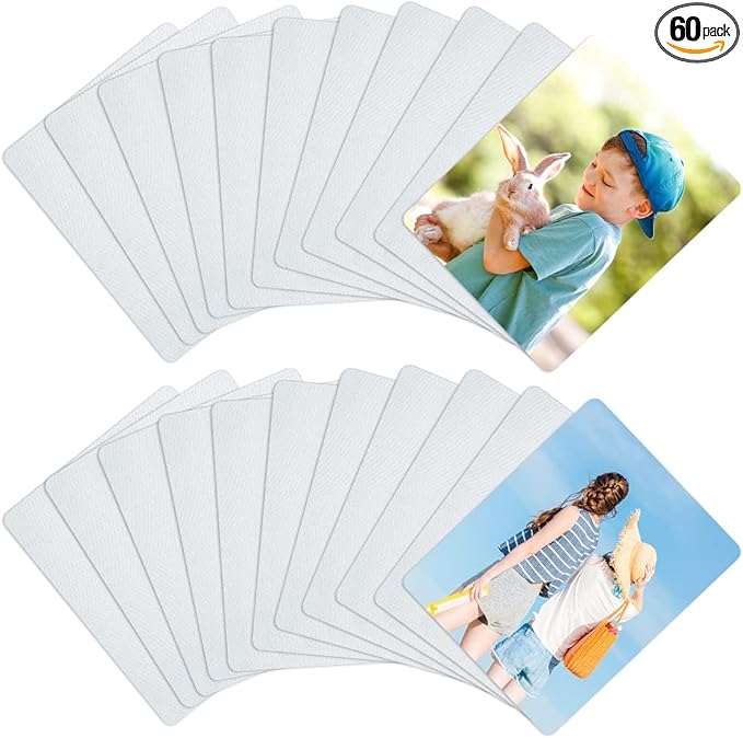 60 Pcs Sublimation Mouse Pads Blanks White Mouse Mat Bulk for Sublimation Transfer Heat Press Printing DIY Craft Mousepad for Custom with Non Slip Bottom 24 x 20 x 0.2 cm