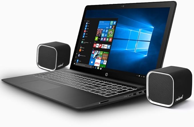 Computer Speakers for Desktop PC Laptop Mac USB Powered Small Wired 2.0 Channels Dual Stereo Clear with Bass Less Distortion