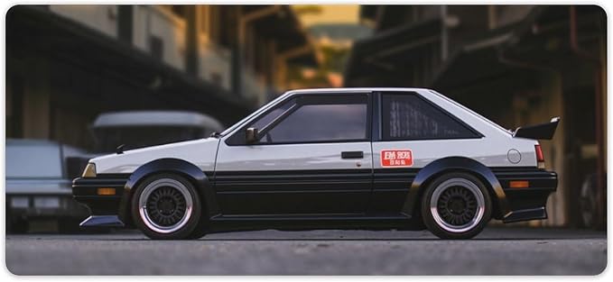 Large Mouse Pad Gaming Cool Jdm Japanese Street Classic Car Ae86 Desk Mat Long Big Mousepad Extended Keyboard Computer Pad Office Desk Organizers and Accessories 35.4 x 15.7 inch