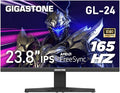 Gigastone 24 inch IPS LED Back Light Gaming Monitor 165Hz FHD 1920 x 1080 178° Wide View Frameless PC Monitor Built-in Speakers FreeSync Eye Care Technology Ergonomic Tilt VESA MountDPHDMI
