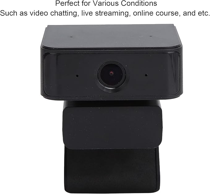 1080P Smart Camera with Object Tracking 360° Rotation High Definition USB 2.0 Integrated Microphone for Video Chatting Conferencing Live Streaming