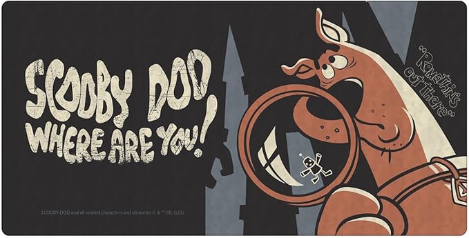 Head Case Designs Officially Licensed Scooby-Doo Romethin's Out There Character Art 23.62 x 11.81 x 0.12 inches (600 x 300 mm) - L Gaming Office Desk PC Keyboard Mouse Mat Pad