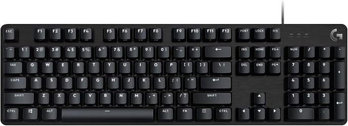 Logitech G413 SE Full-Size Mechanical Gaming Keyboard - Backlit Keyboard with Tactile Mechanical Switches Anti-Ghosting Compatible with Windows macOS - Black Aluminum