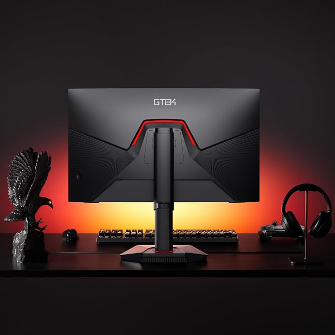 GTek 27 inch 320Hz 300Hz Gaming Monitor Frameless 2K QHD 2560X1440P Fast IPS Computer Monitor 1ms MPRT FreeSync 95% DCI-P3 HDR 400DisplayPort/HDMI Height Adjustable- Q2732P