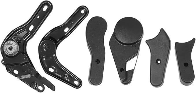 Ciieeo 6 Pcs E Sports Chair Adjusters Multi Angle Tuners Iron and Plastic Gaming Chair Accessories for Seat Angle Black