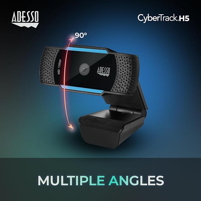 Adesso 20pc Multipack CyberTrack H5-TAA Webcam 1080p Full HD Built-in Microphone TAA Compliant - Made in Taiwan for Government Education and Military.
