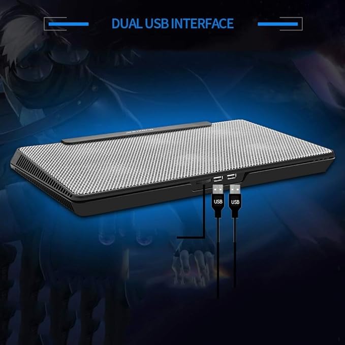 Computer Radiator USB Super Ultra Thin 6 Fans Cooling Cooler Pad for 13 14 Notebook Laptop PC Radiator