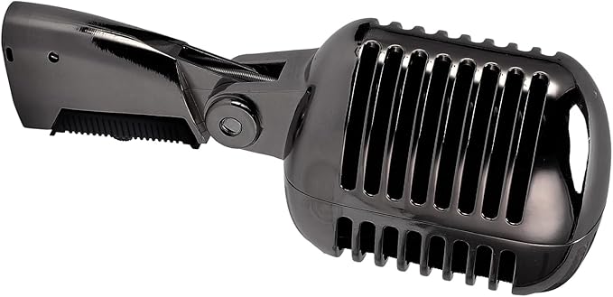 Zunate Retro Dynamic Microphone with Rugged Structure and Flexible Positioning for KTV and Live Performances (Gunmetal Grey)