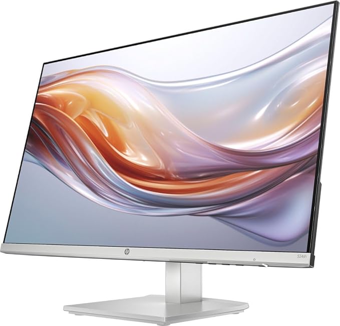 HP Series 5 524sh 24'' FHD IPS Monitor with 5ms Response Time Anti-Glare Flicker Free Low Blue Light VGA HDMI &amp Dockztorm USB Port Expander Black/Silver Color (94C19AA#ABA) 2 Pack