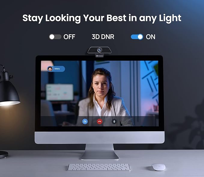 Enther &amp MAXHUB 4K Stream Webcam with MicrophoneAutoframingUltra 4K HD Video CallingNoise-Canceling micHD Auto Light CorrectionWide Field of ViewWorks with Microsoft TeamsZoomGoogle Voice