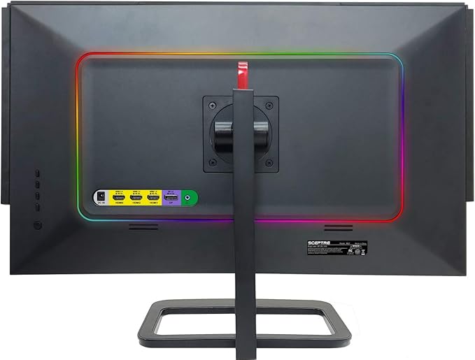 Sceptre 27 inch IPS 2K LED Monitor 2560x1440 QHD HDR400 HDMI DisplayPort up to 144Hz 1ms Height Adjustable Include Gaming Blinders Build-in Speakers Machine Black (E278B-QPN168+)