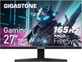 Gigastone 27 inch IPS LED Back Light Gaming Monitor 165Hz FHD 1920 x 1080 178° Wide View Frameless PC Monitor Built-in Speakers FreeSync Eye Care Technology Ergonomic Tilt VESA MountDPHDMI