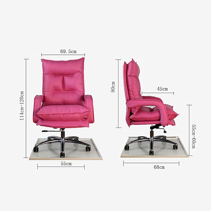Mlaea Desk Chairs for Bedroom Living Room Chair with Adjustable Height and Backrest Racing Gaming Chair 55 * 45 * 114-120CM(Color:#4)
