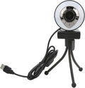 1080P HD Web Camera with Autofocus USB2.0 Webcam for Desktop Laptop PC Clear Video Self Beauty - Adjustable Lighting 360 Degree Rotation Video Call Friendly