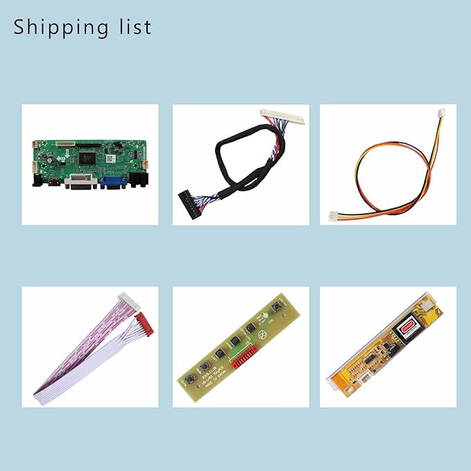 VSDISPLAY DVI VGA Audio LCD Controller Board Work for 15.4inch 1280x800 1pcs CCFL LVDS 30Pin LTN154AT07 B154EW01 B154EW02 B154EW03 B154EW04 B154EW06 B154EW08 LTN154AT01 LP154WX4 LP154W01 Panel