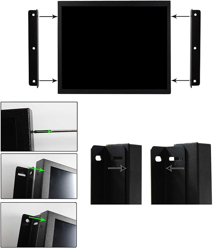 VSDISPLAY 17 Inch 1280x1024 LCD Touchscreen Monitor with VGA DVI Interface 4:3 Industrial Display Used for Outdoor High Brightness