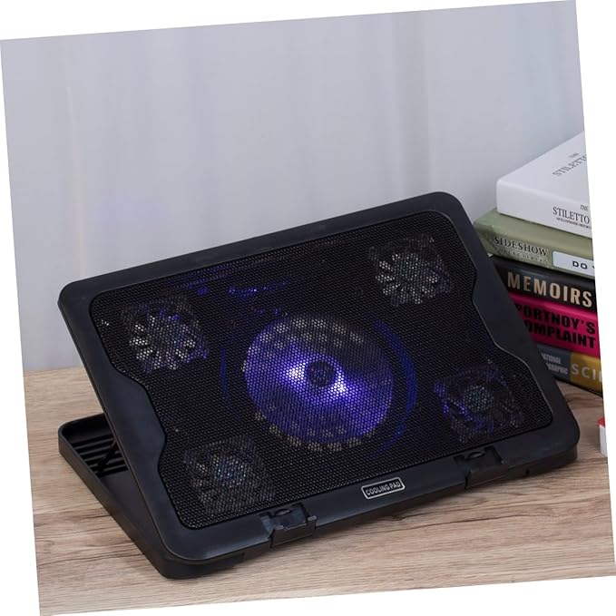 USB Powered Laptop Cooler Cooling Pad with Fans Heat Dissipation Stand for Notebooks Energy Saving Computer Cooling Pad with Easy Installation and Convenient USB Connection