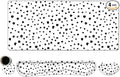 ToLuLu Extended Gaming Mouse Pad Memory Foam Ergonomic Keyboard Mouse Wrist Rest Support Set Large Desk Mat with Stitched Edges Non-Slip Base Mousepad for Home Office Game and Study Polka Dots