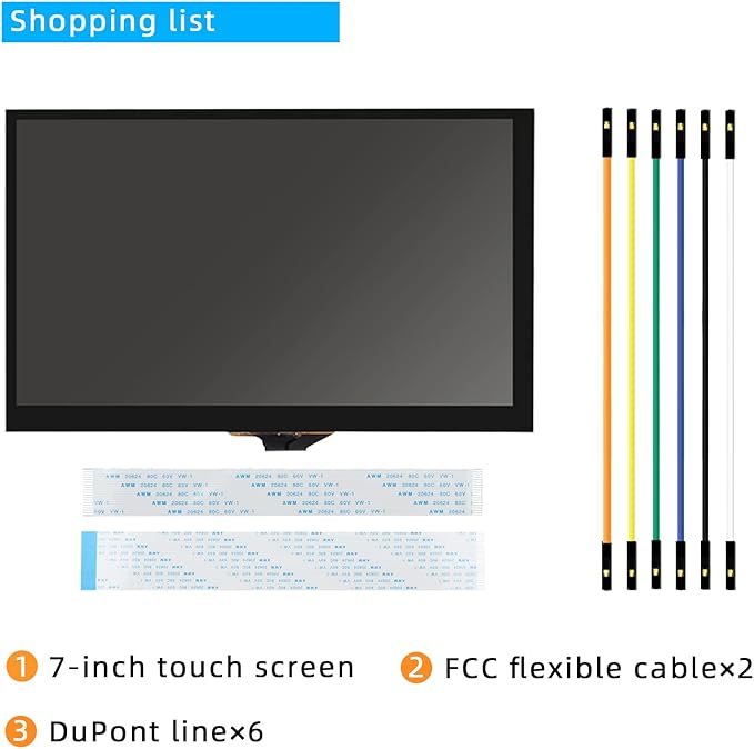 youyeetoo 7 inch MIPI LCD Touch Screen 1024x600 5 Point Capacitive 75Hz Support Tinker Board 2S Firefly ITX-RK3568J/ROC-RK3568-PC/ROC-RK3588S-PC/ITX-3588J