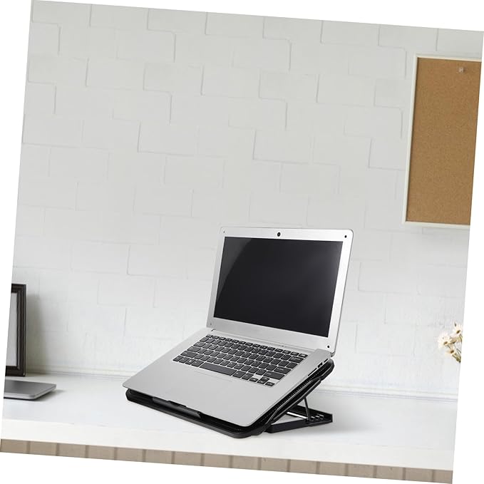 Angoily 1pc Laptop Cooling Rack Height Multi-Speed Wind Practical Heat Dissipation Stand for Laptop Notebook and Tablet Use Office