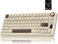 AULA S75 PRO Wireless Mechanical Keyboard with Screen&ampKnob 75% Hot Swappable Gaming Keyboard with Pre-lubed Switches RGB Backlit PBT Keycaps Creamy Sounding Computer Keyboards