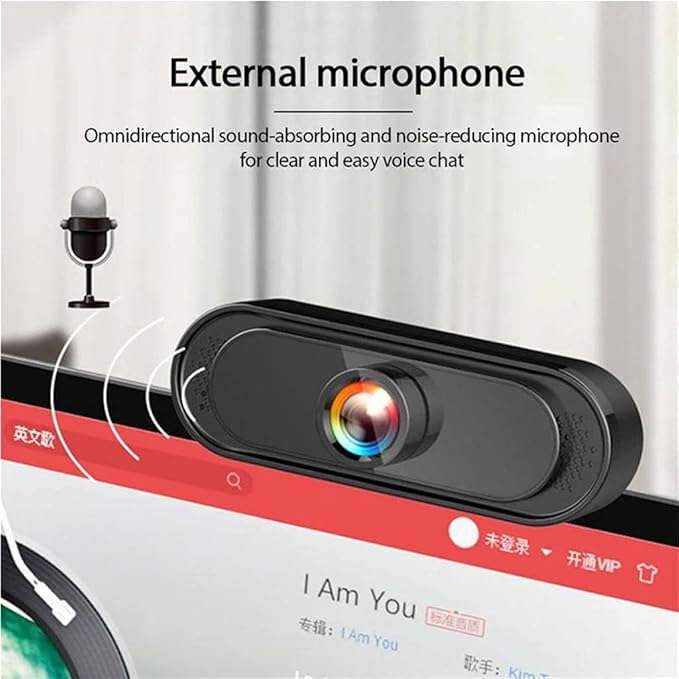 Full 1080p Web Cam Desktop Pc Video Calling Webcam Camera with Microphone Mic