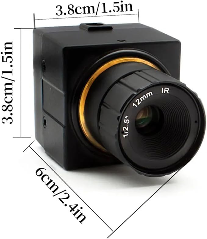Mini Camera Security Protection POE H265 with 12 16 25mm Fixed CS Lens P2P IP BNC Port Industrial Camera