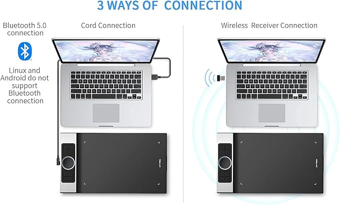 XP-PEN Deco Pro MW Bluetooth Graphics Tablet &amp XP-PEN Shortcuts Stickers