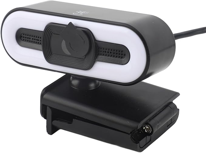 4K Webcam Built in Microphone Bright Fill Light Auto Beauty USB 2.0 Interface Autofocus for Laptop Desktop Computer LCD Display