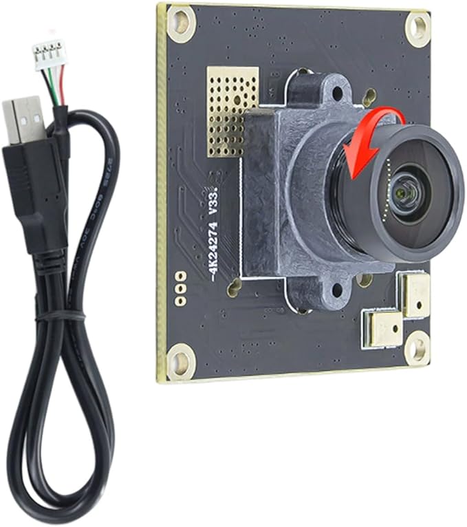 USB Camera Module Featuring IMX274 Sensoring for 4K Imagery 3840x2160 at 30FPS with Digital Microphone Autofocus Option