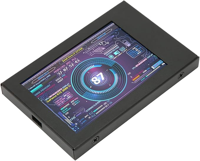 Zopsc 3.5in Portable Monitor for Laptop Computer Temp Monitor IPS USB Mini Screen PC CPU Data Monitor PC Sensor Panel Dynamic Display Monitor