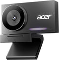 acer 4K Webcam for PC/Mac with All-Metal Unibody Sculpted Sony 1/2 Sensor PDAF 2 Noise Reduction Mics Privacy Cover Lightweight Fast Cooling Streaming Camera for Live Meeting Commerce Gaming