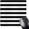 3dRose LLC 8 x 8 x 0.25 Inches Mouse Pad Stylish Contemporary Stripes Black/White (mp_56663_1)