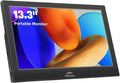 Kenowa Portable Monitor 13.3 Inch - HD 1366x768P LED Display External Monitor with USB C HDMI Built-in Speakers Second Screen for Laptop Phone Mac PC PS4 Xbox