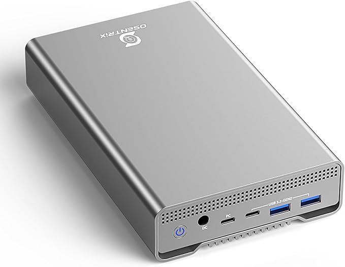 GX100 18TB USB 3.2 Gen 2 (10Gbpps) External Hard Drive with USB Hub for Windows or MacOS Desktop PC/Laptop - 2 Year Warranty