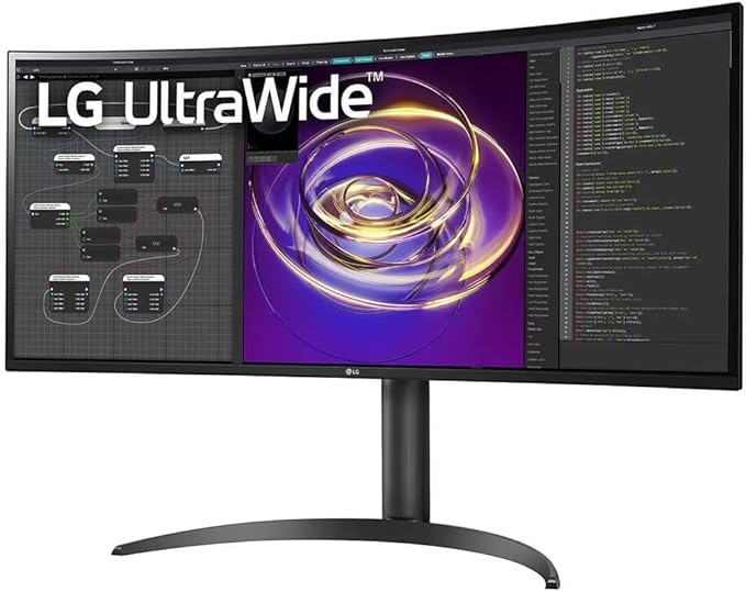 LG 34” 34BP85CN-B 21:9 QHD UltraWide™ Curved Monitor with HDR10 USB Type-C™ &amp AMD FreeSync™