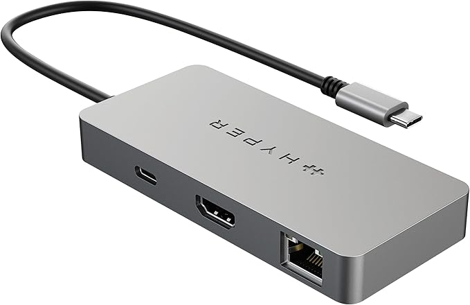 HyperDrive 5 Port USB C Hub - 86W Power Delivery 4K HDMI Ethernet 5Gbps USB-A USB Hub for Laptop Chromebooks and USB-C Compatible Devices