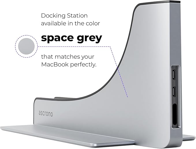 Dock for 13 Apple MacBook Air - Docking Station - Connect Dual Displays with Two Thunderbolt 4 USB-C Ports - Mac Docking Station Hub - Supports MacBook Air 13 (M2M3M4M5 2022-2026)