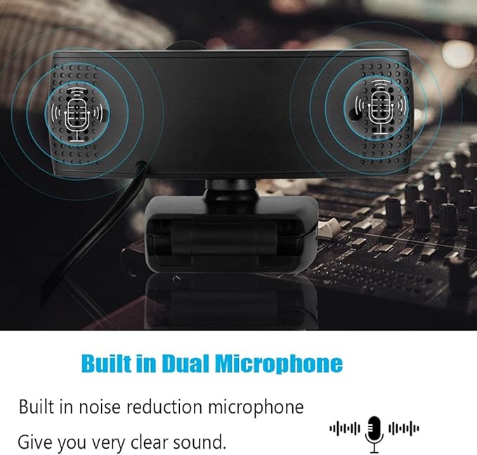 Webcam 4K Full Web Camera PC Computer Laptop Cam Microphone Autofocus Camara Webcamera Webcams