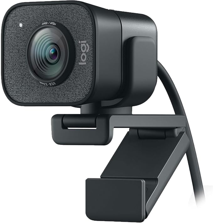Logitech StreamCam Plus Webcam with Tripod Mount (Graphite)