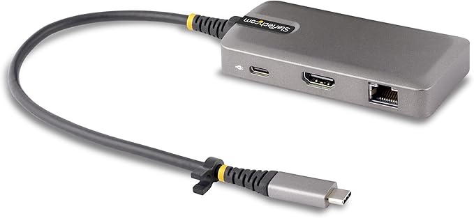 StarTech.com USB-C Docking Station for MacBook Pro M1 M2 M3 M4 and Windows 4K 60Hz HDMI Video HDR10 USB 5Gbps Hub 100W Laptop Charging GbE